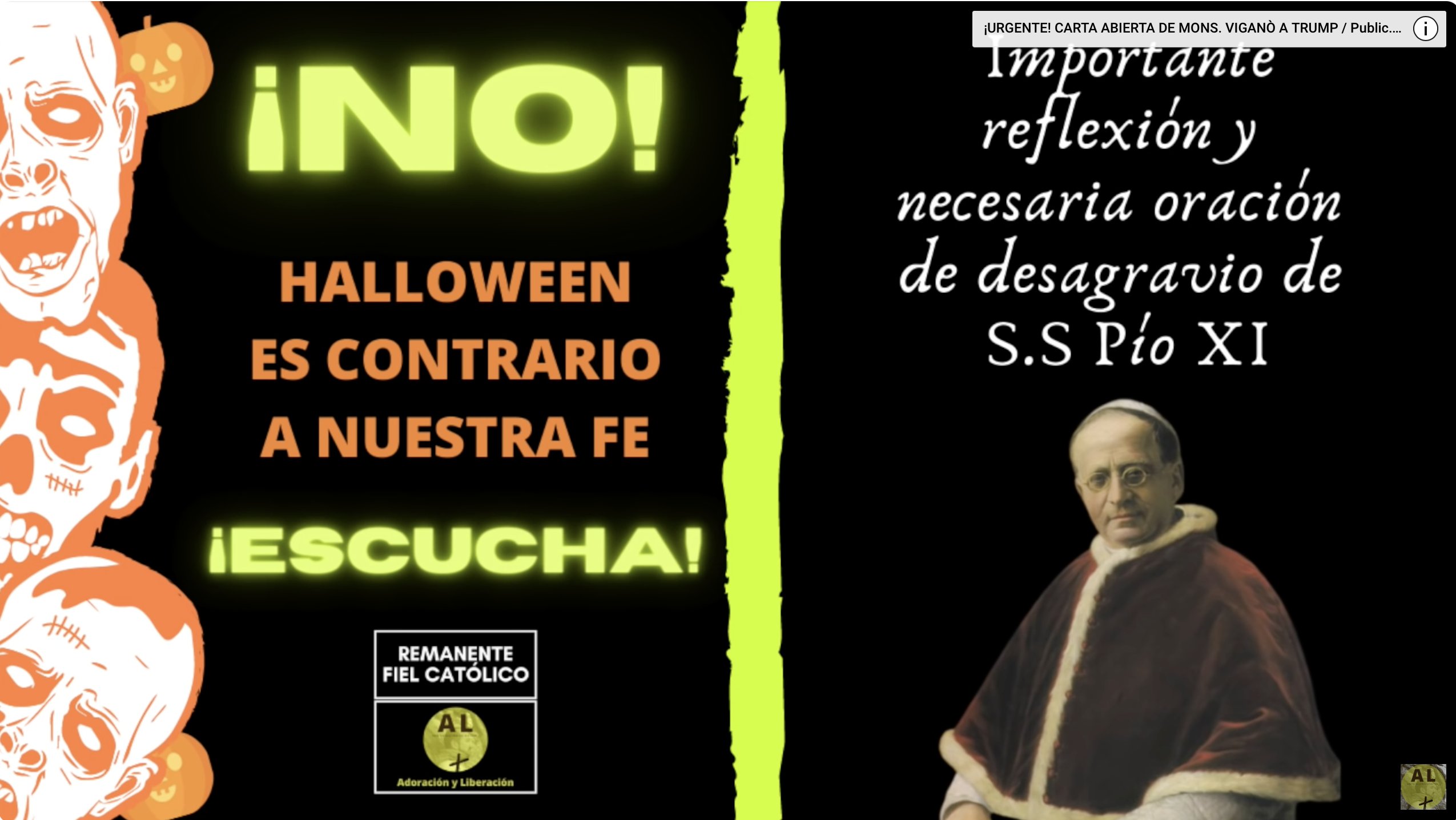 HALLOWEEN CONTRARIO A NUESTRA FE Importante reflexión Oración de